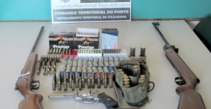 Quatro armas apreendidas em Fafe pela GNR