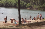Barragem operacional na época balnear