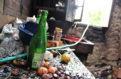 Chamas deixaram cozinha em cinzas