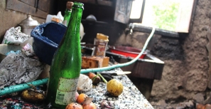 Chamas deixaram cozinha em cinzas